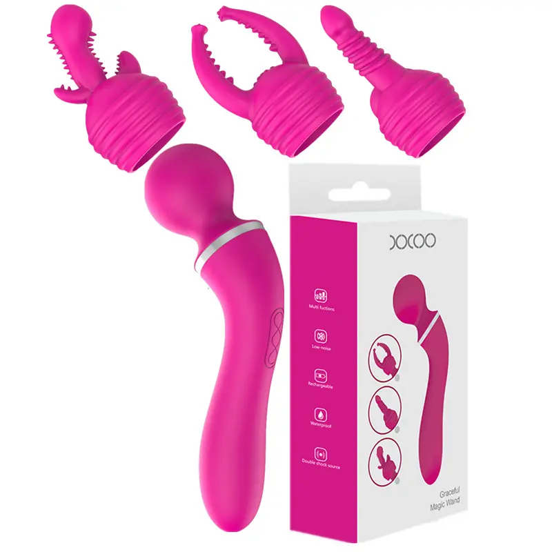 AV Stick Charging 3 Head Sex Toys for Woman G-spot Massager Dual Motor Dildo Vibrator Silicone Sex Toys Powerful AV Wand