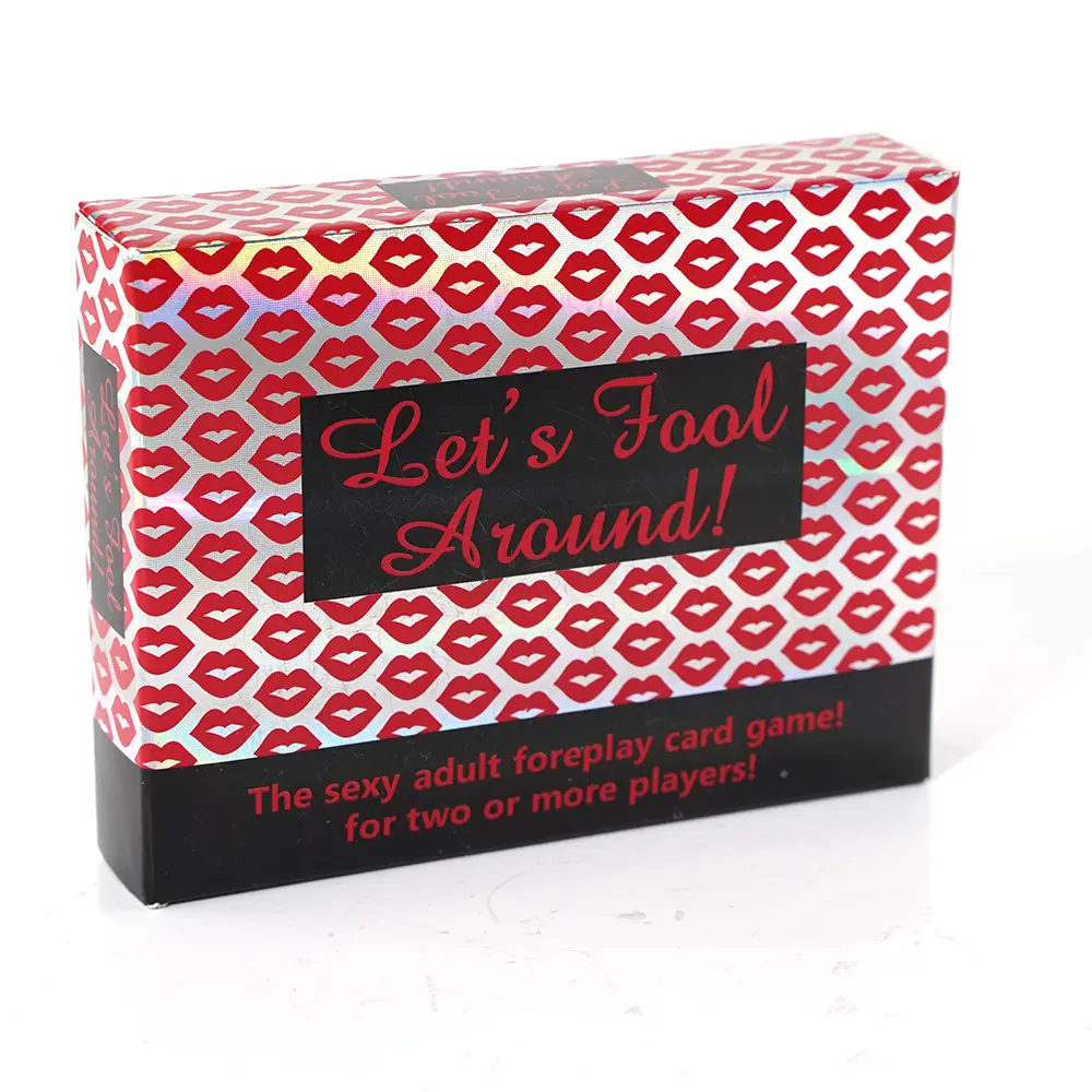 Sexy Adult Foreplay Card Game Sex Poker Playing Cards Couples Toys Let's Fool Around Paper Card