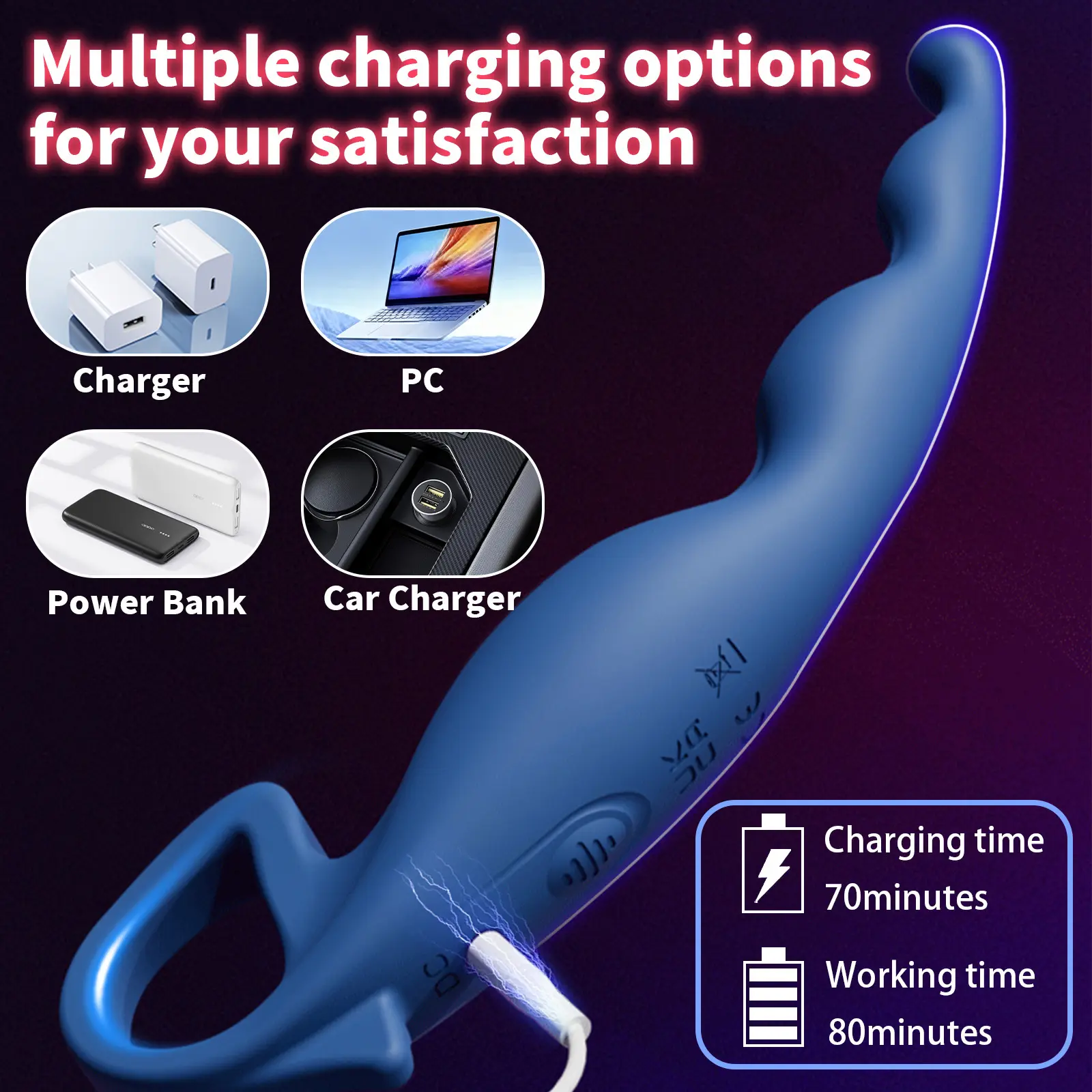 APP Pull-Bead Silicone Butt Plug Male and Female Anal Masturbation Device