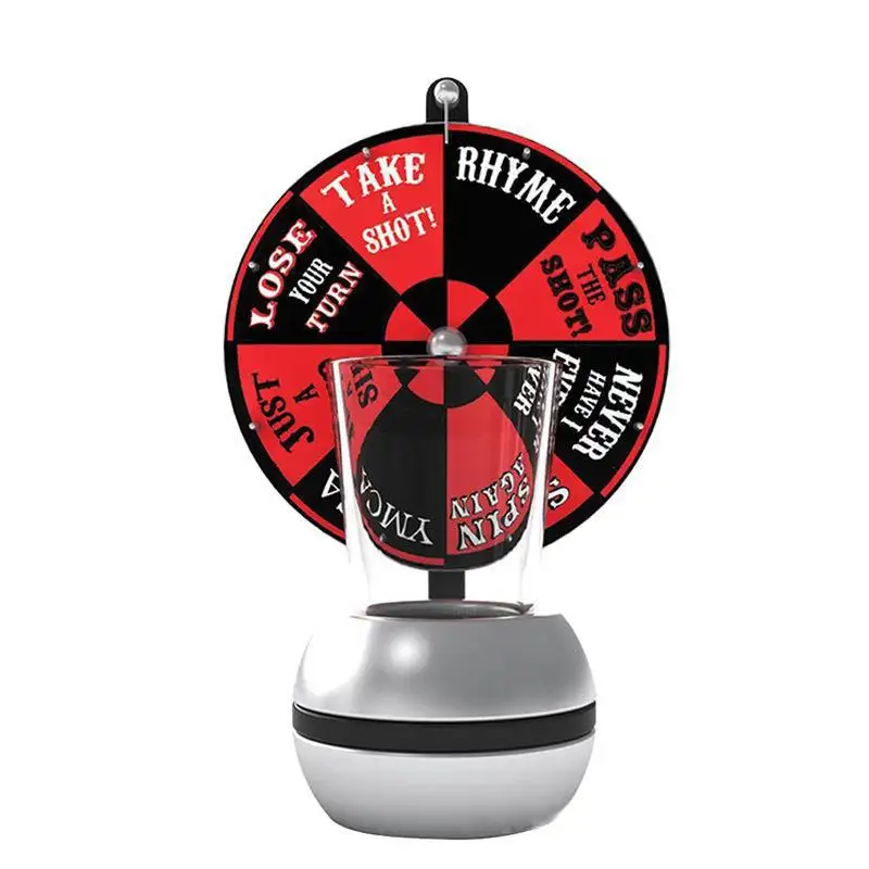 Drinking Game for Adults Fun Party Game with Spin Wheel Shot Glasses for Social Gatherings Group Activity Entertainment