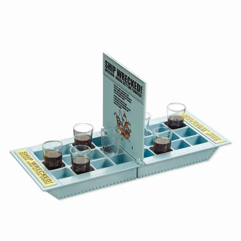 Sailing Ship Shot Glass Game Set for Drinking Game Party Gathering - Creative Fun Novelty Barware for Entertaining Adults