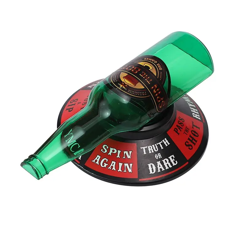 Drinking Game for Adults with Rotating Arrow Practical Joke Turntable ABS Material Beer Bottle Spin Game Party Fun Night