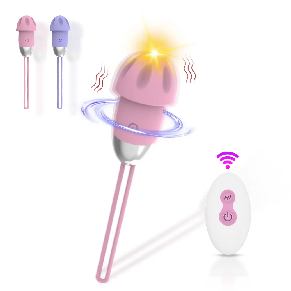 Two-Tone Mushroom Vibrating Egg - Wireless Remote Control  Clitoral Stimulator for Female Intimate Pleasure