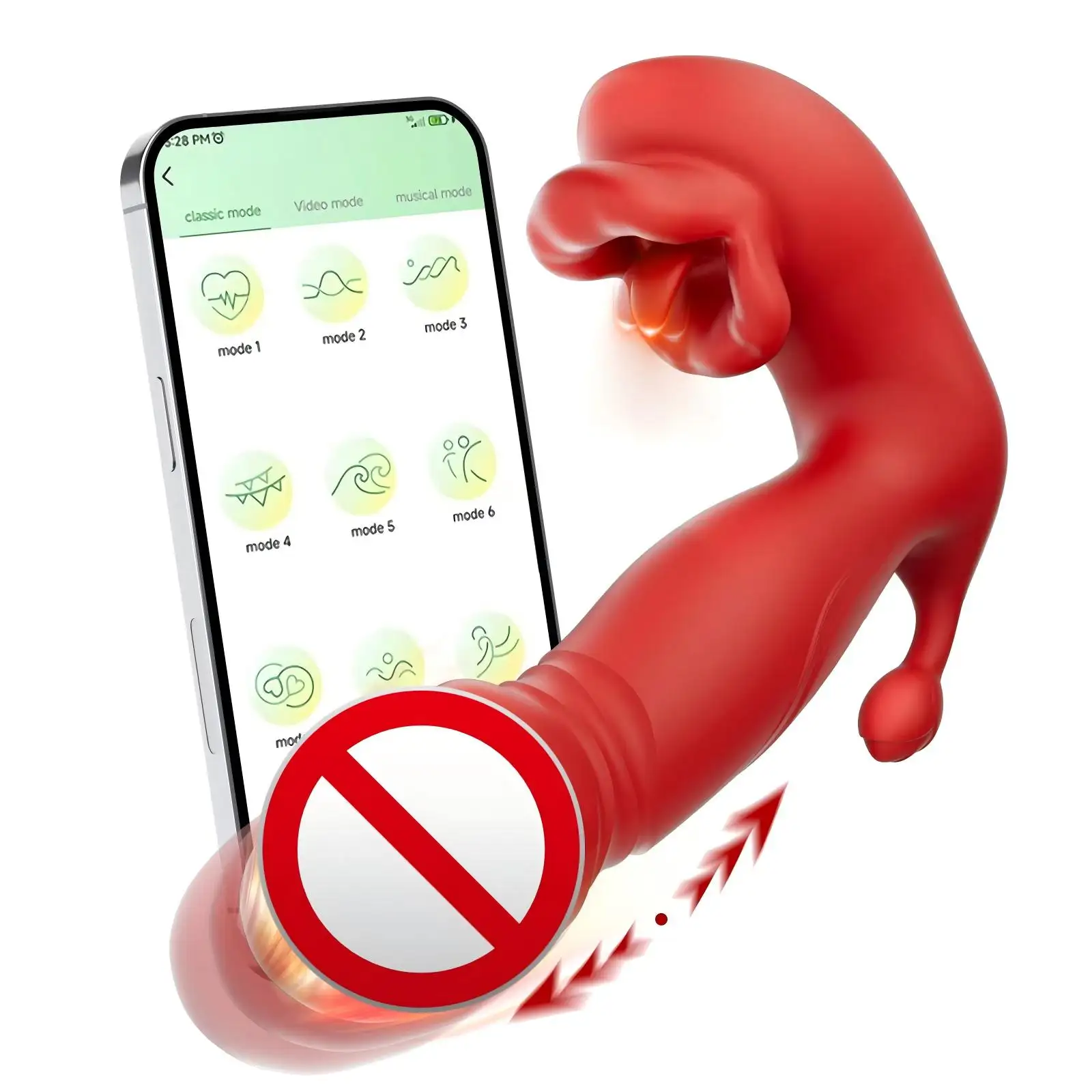 New Starter 3 in 1 APP Vibrator Sex Toy for Women Tongue Licking Vibration Wearing Jumping Adult Product