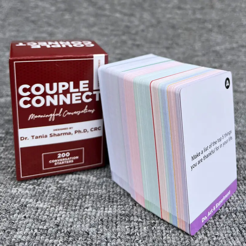 Romantic Couple Game Cards in English - Deep Conversations