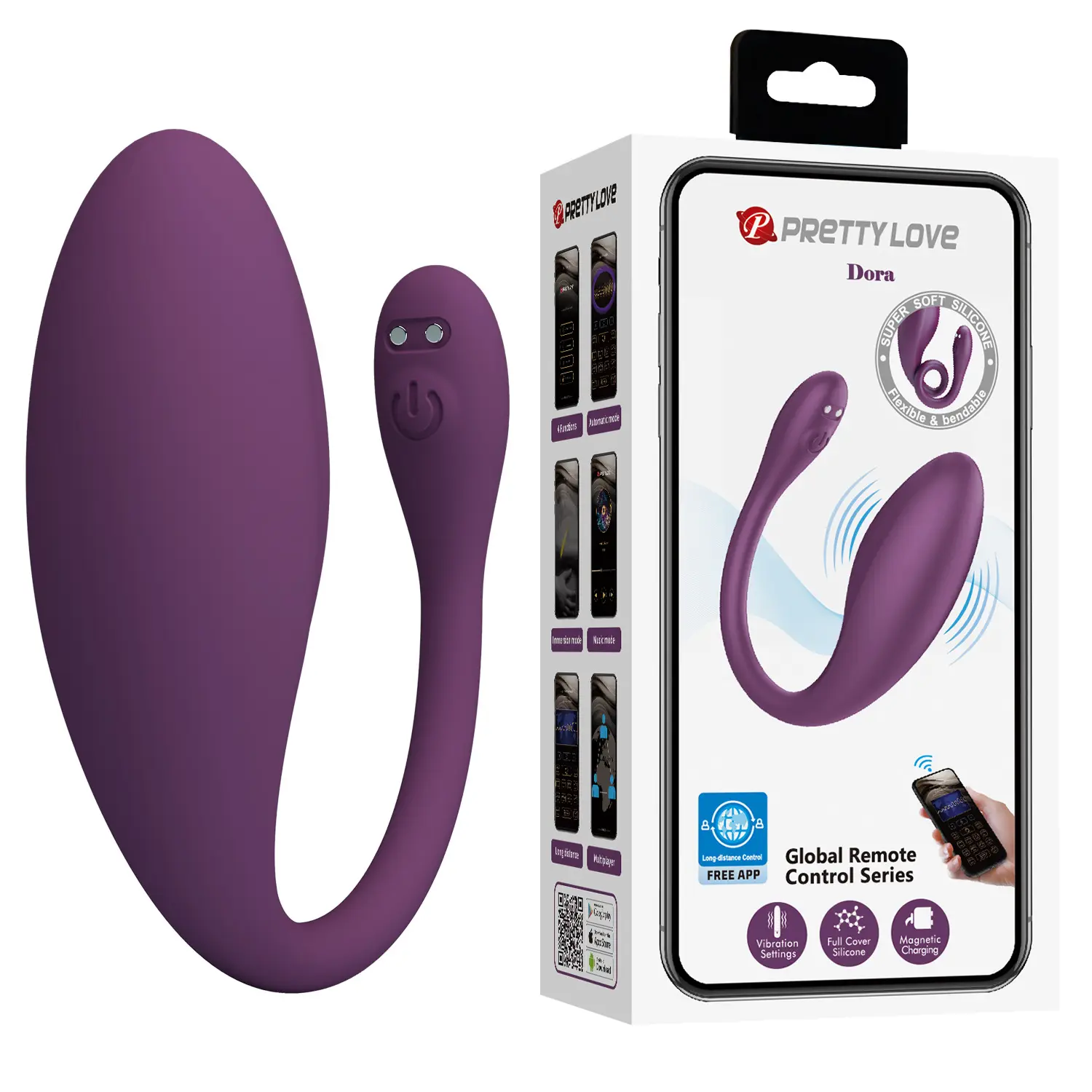 Pretty Love Handheld Remote Control G Spot Clitoris Stimulator Long Distance App Controlled Wearable Vibrator Sex Masturbators