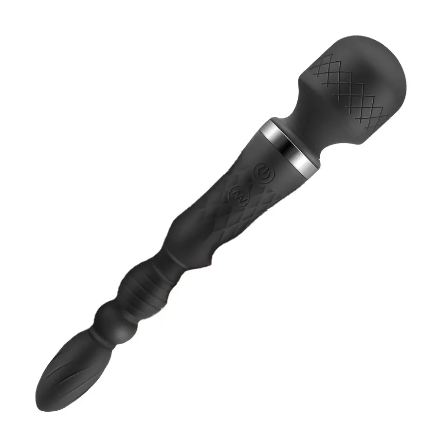 Powerful Double Dildo Av Vibrator 10 Speed USB Rechargeable G Spot Clitoris Stimulating Anal Serra Bead Masturbator for