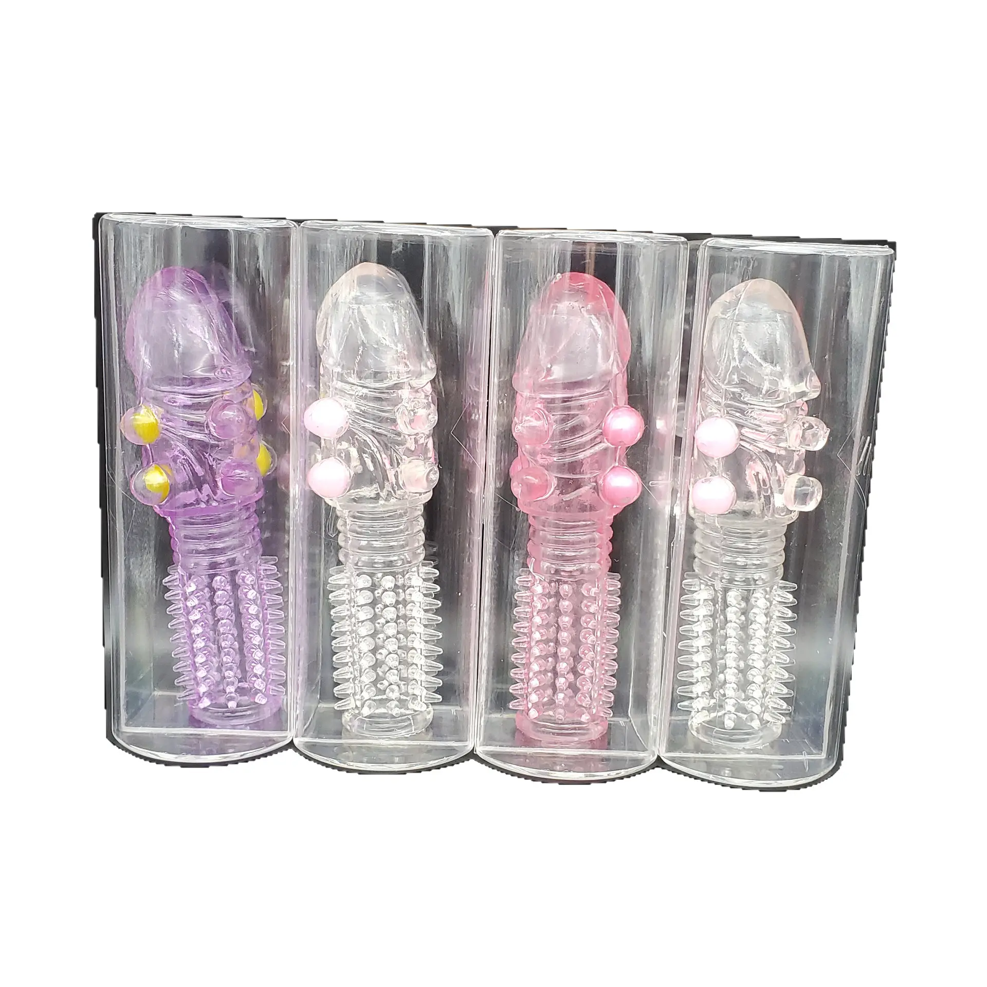 Sex Toys Hot Dragon Condoms Super Soft Crystal Penis Sleeve Spike Condom