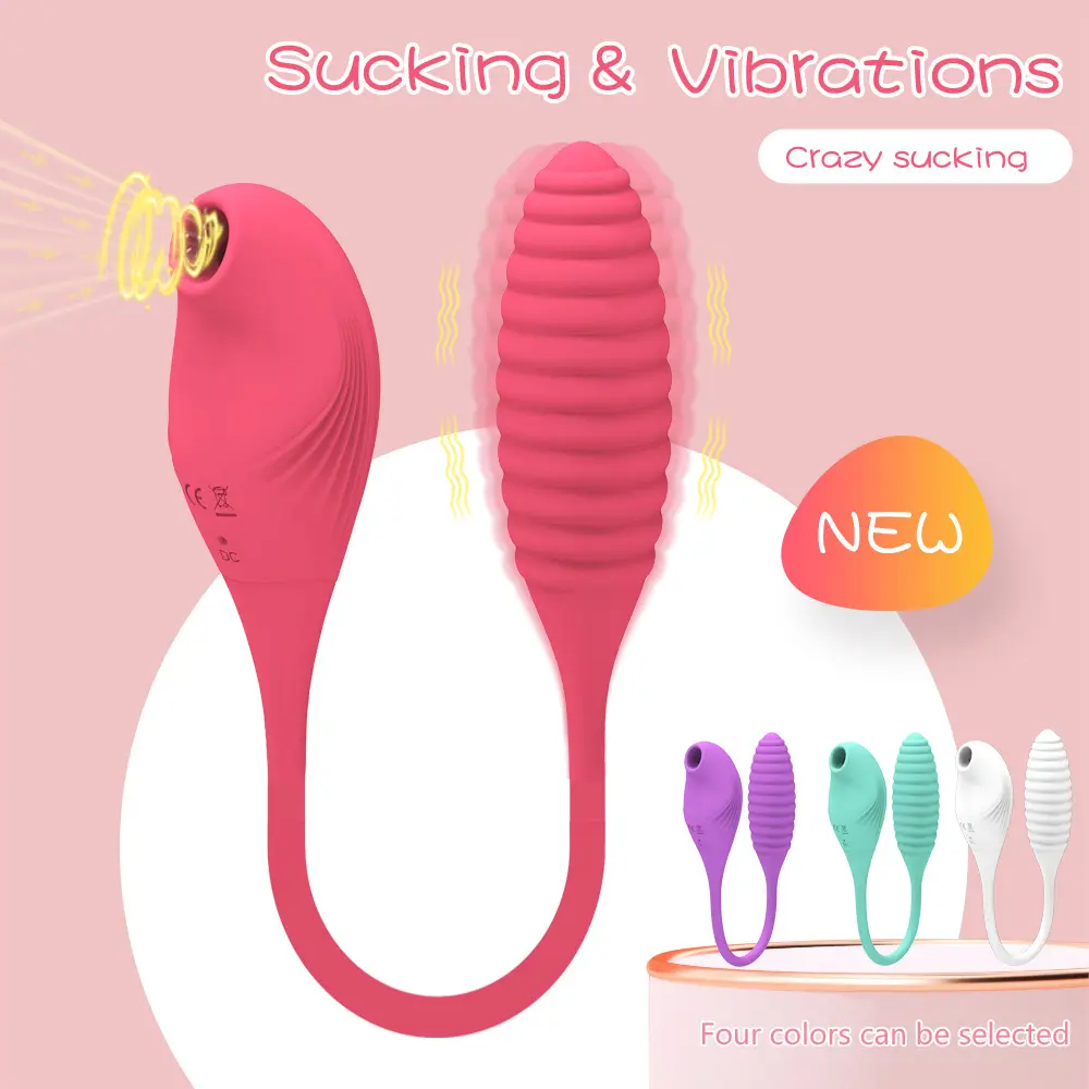 Female Dual Stimulator Vibrator Powerful Vibration Nipple Suction Clitoral Sucking Vibrator for Women