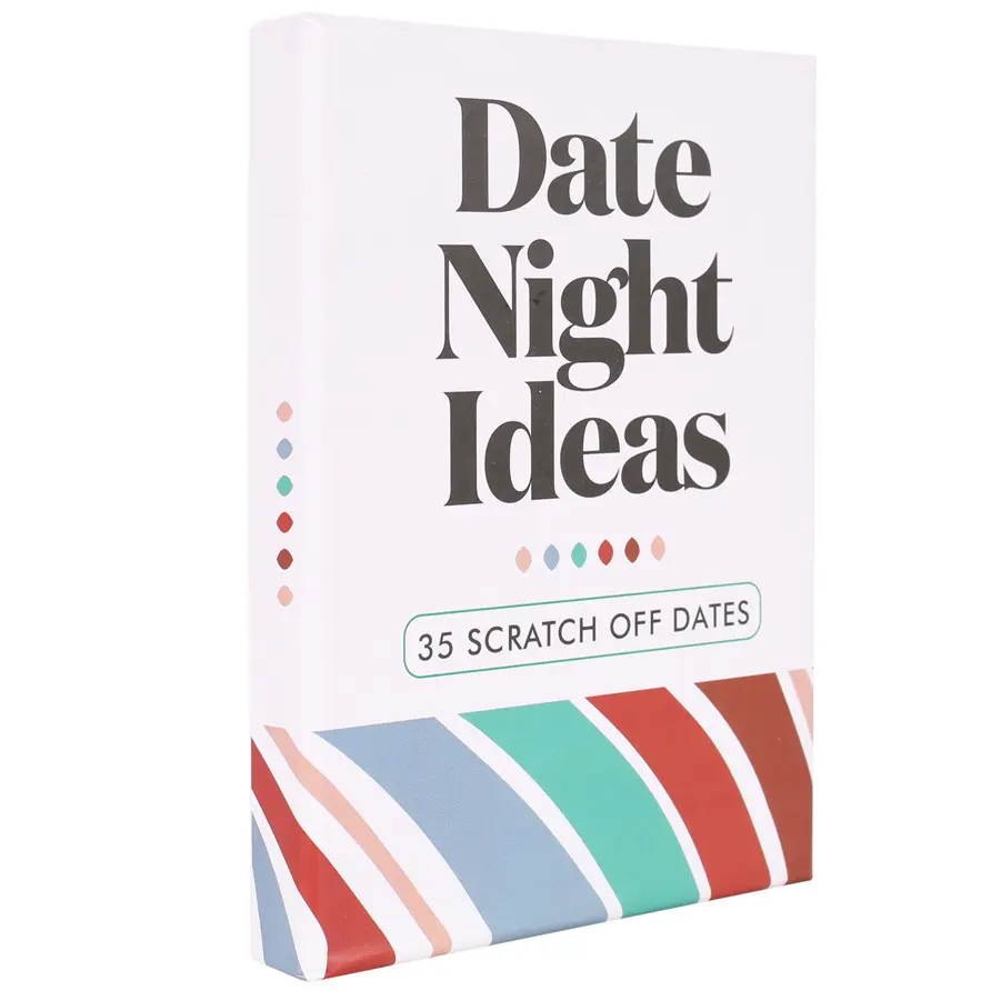 Date Night Ideas Custom Personalized Paper Print Romantic Fun Scratch Cards Game Perfect Couple Engagement Birthday