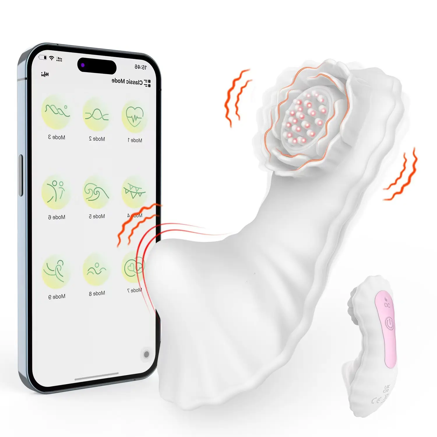 APP Control Panty Wearable Vibrator for Women USB Rechargeable 100% Waterproof Insert Dildo Clitoris Stimulation Vibrating