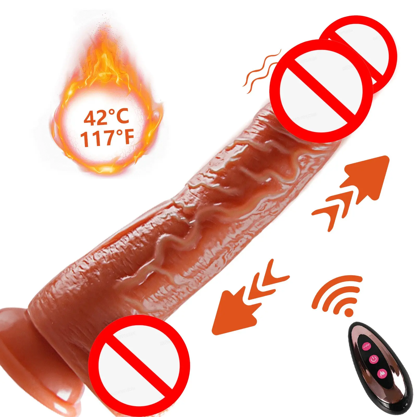 Realistic Electric Vibrating Dildo Sex Toys Remote Control Silicone Soft Dildo for Women