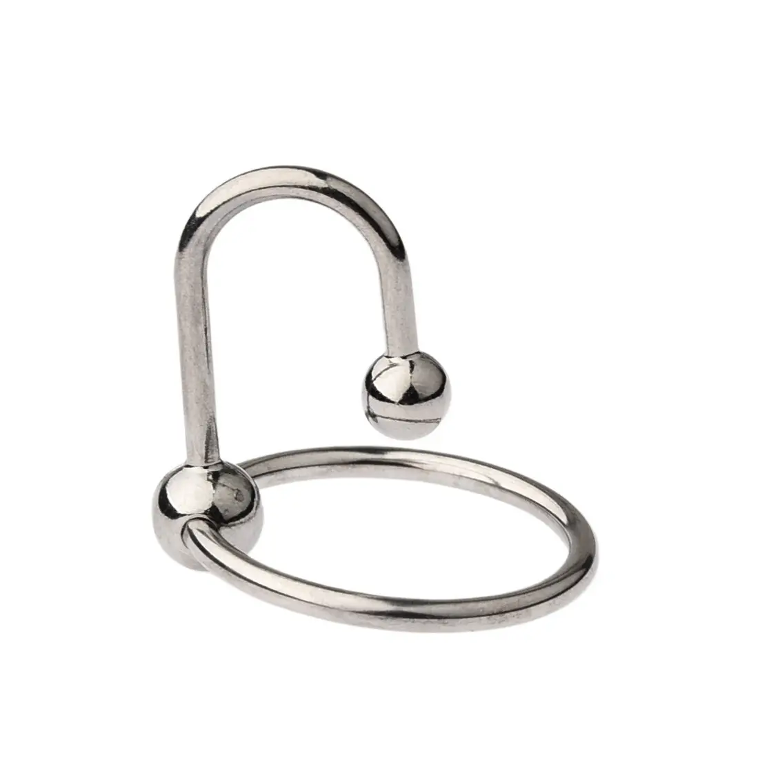Metal SM Cock Ring New Design Men's Lock Ring Block Horse Eye Anti-Ejaculation Sex Toys