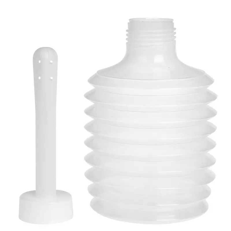 Wholesales Plastic 200ml Portable Clear Enema Douche Applicator Anal Applicator Cleaning Tool