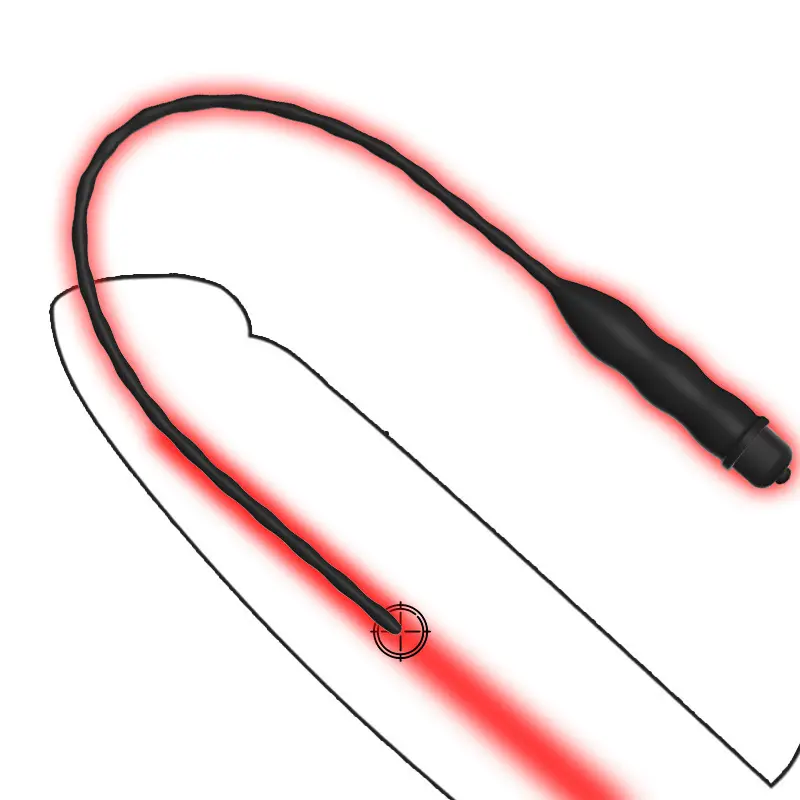 Urethral Plug Vibrator with Silicone Catheter 10 Vibration Modes for Urethral Stretching and Masturbation-Adult Male Sex Toy
