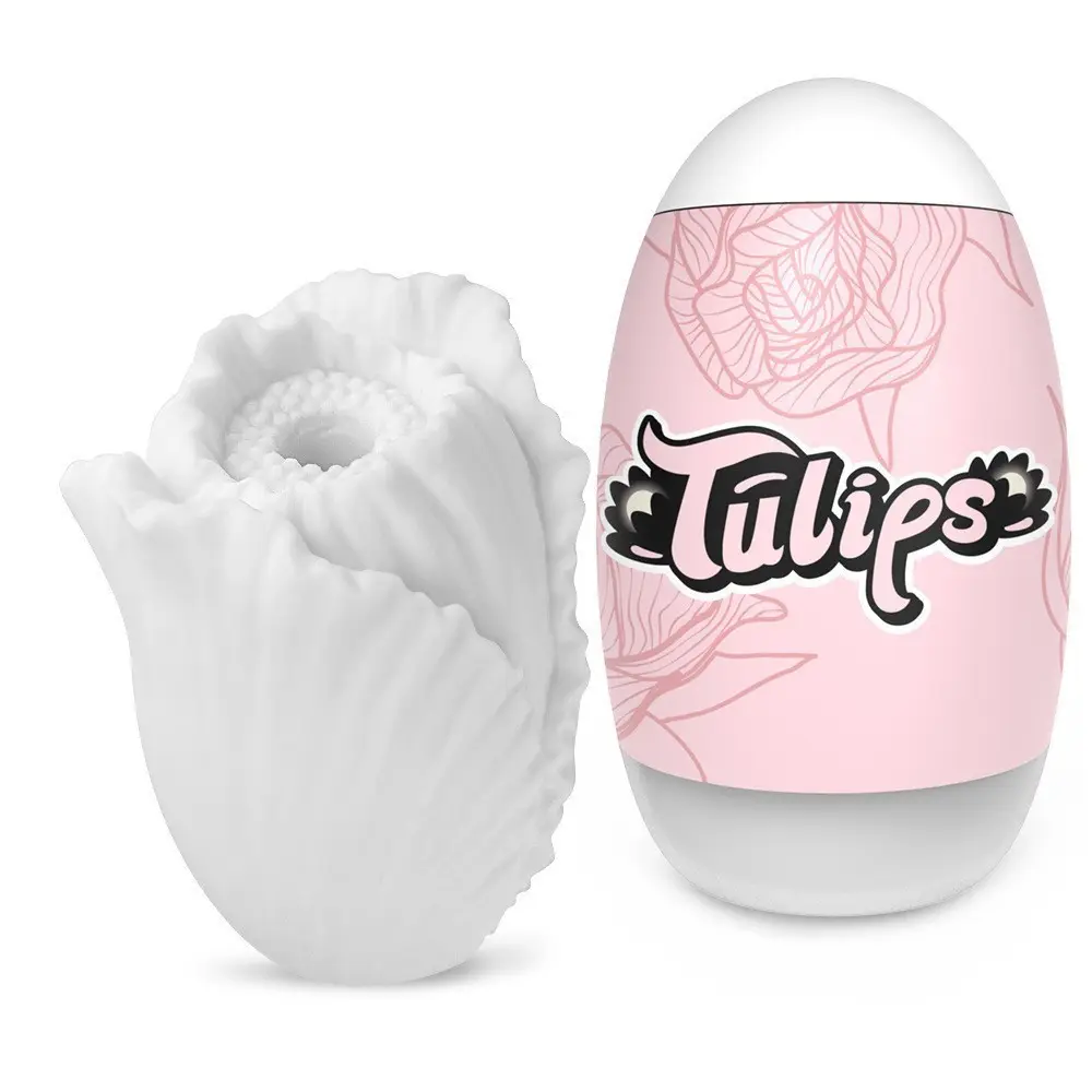 Men's Portable Mini Rose Shape Masturbation Cup Adult Sexy Toys Silicone Male Masturbation Egg for Men
