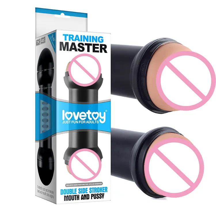 Lovetoy Pussy Anal TPE Training Masturbator Double Vagina and Anal Masturbation Cup