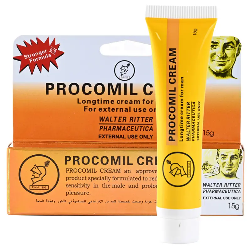 Wholesale  Procomil Cream Man Delay Cream for Men's Long Time Sex-Eco-Friendly 15ml Massage Cream Sex Delay Oil