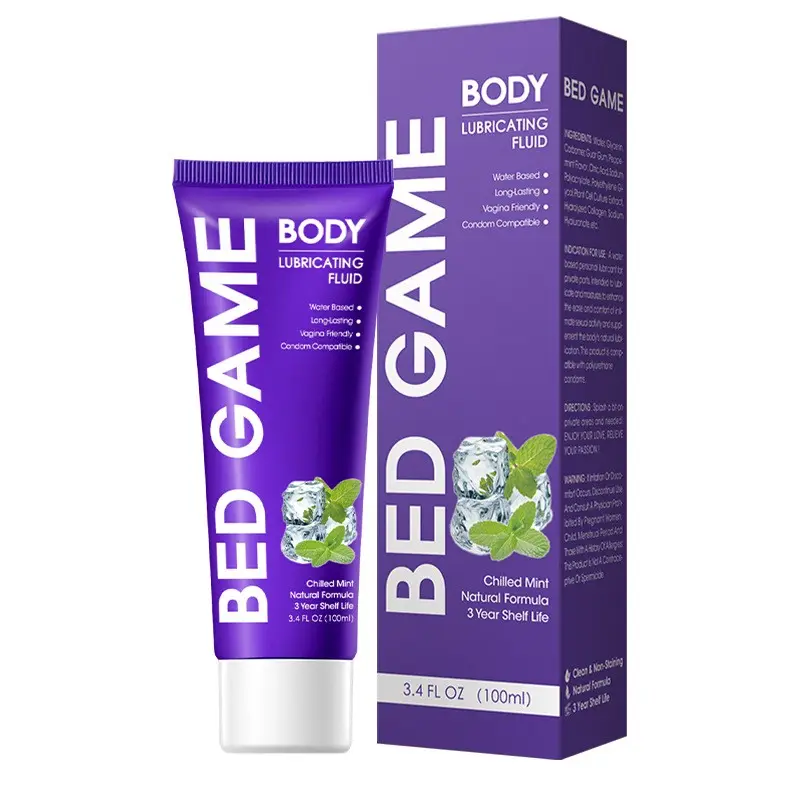 Sexual Lube 100ml Water Base Lubricating Fluid Mint Flavor Sex Personal Lubricant Menthe
