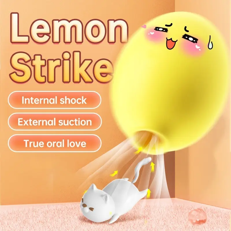 Adult Sex Toys Lemon Shape Sucking Vibrator Women Clitoral Nipple Stimulator USB Rechargeable Silicone Female Masturbation