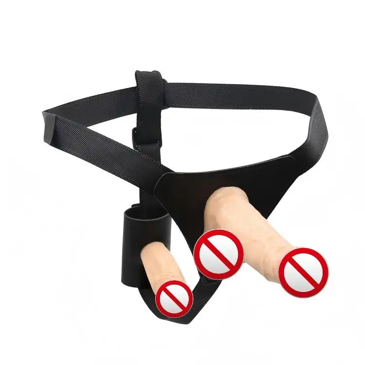Lesbian Sex Toy Soft PVC Double Dildo Pants on Strap 100% Waterproof for Women Masturbation