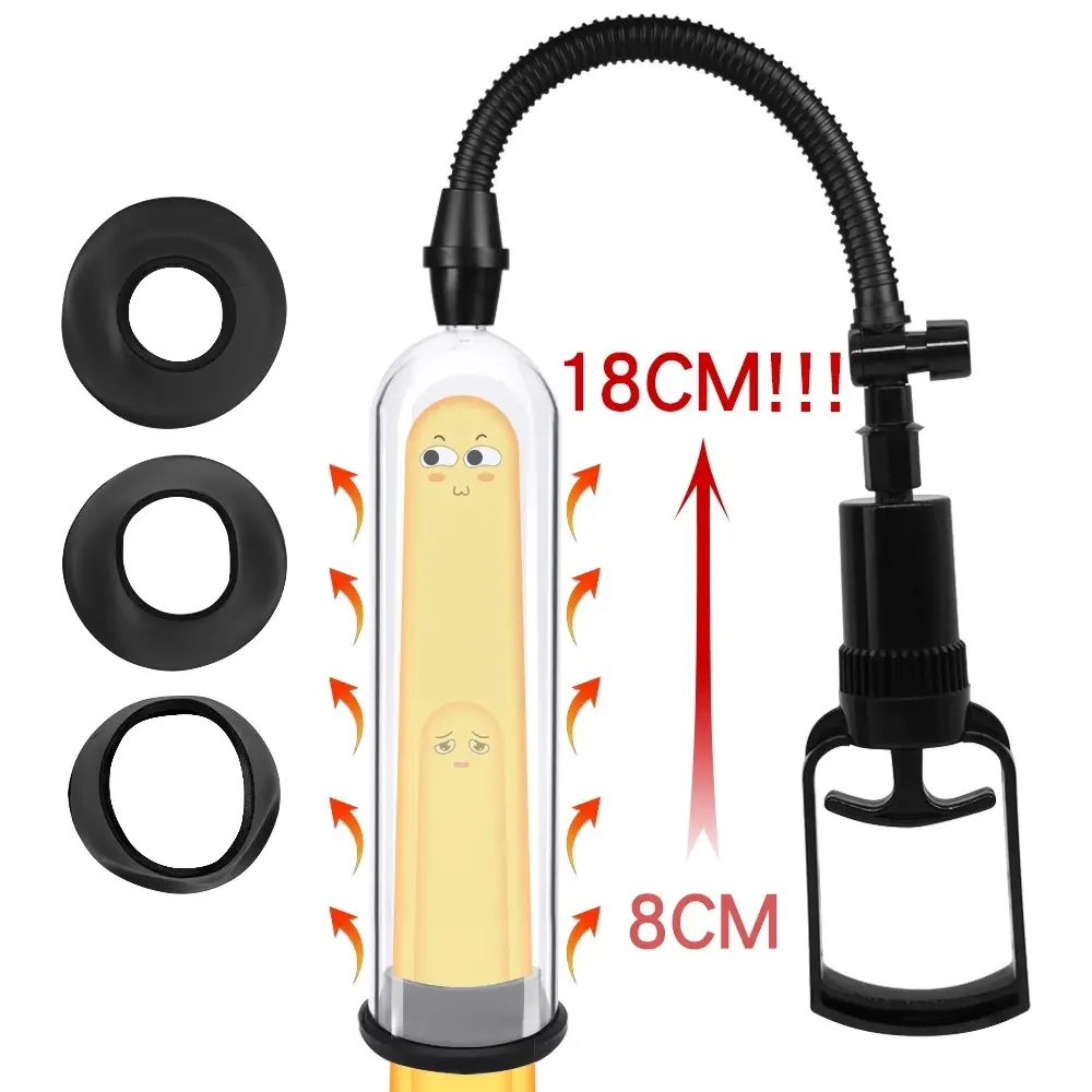 Adult Sex Toys Male Manual Penis Growth Enlargement Trainer Toll Penile Vacuum Pump