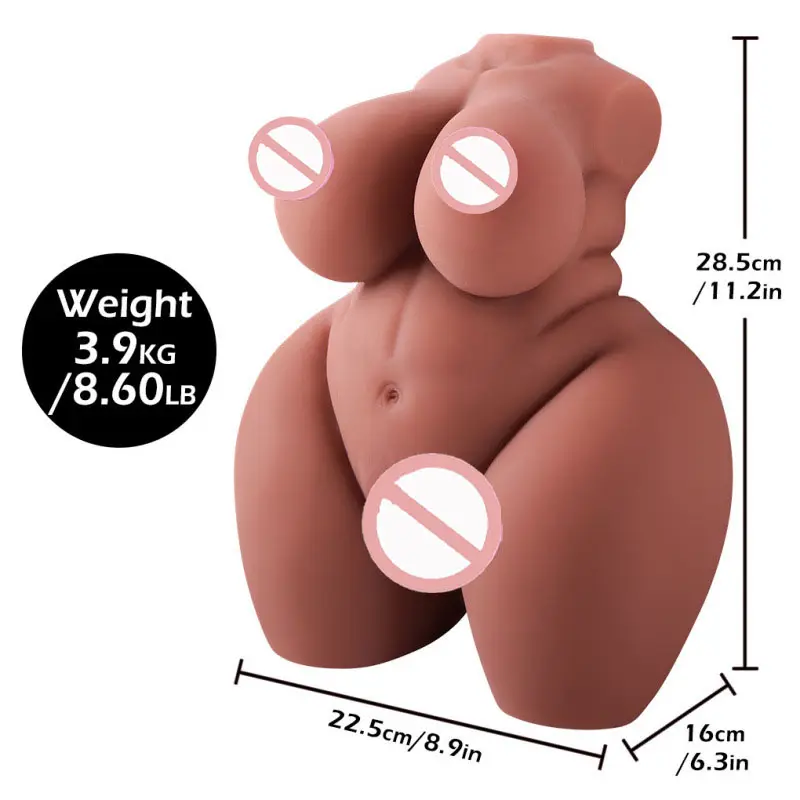 High Quality Realistic Male Toys TEP Lifelike Half Doll Big Breast Male Masturbation Toy