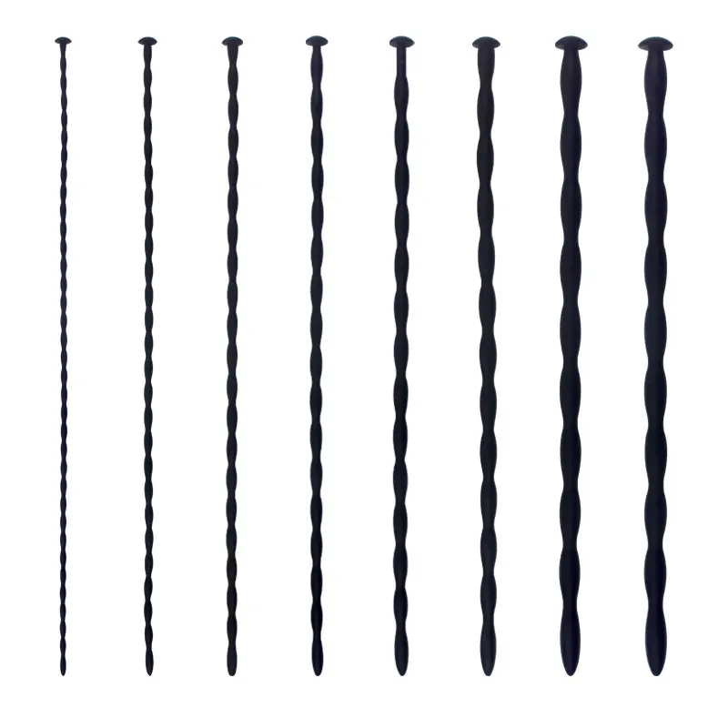 Urethral Dilator Penis Plug Insert Sounding Rods 8 Sizes Waterproof Urethra Plug Male Masturbation Toy for Gay Men