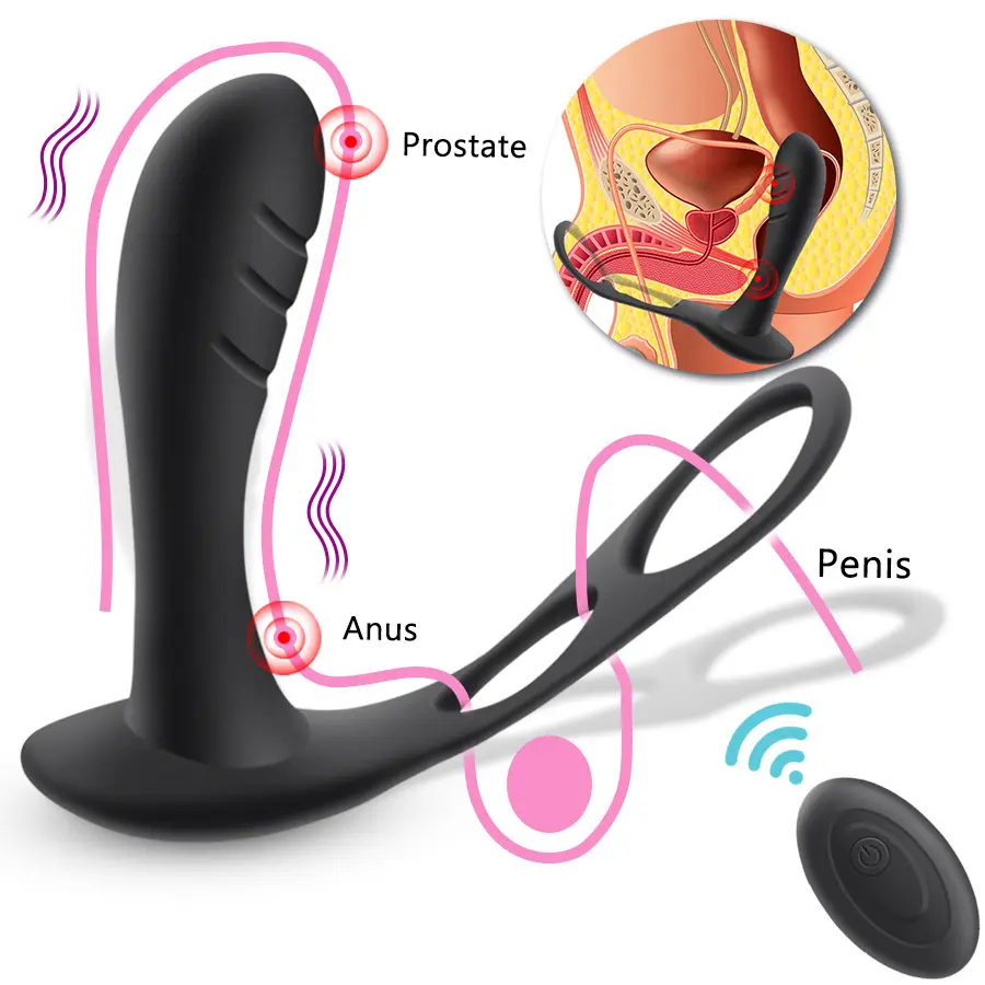 Wholesales Cheap Remote Control Vibrating Prostate Massager for Men 10 Frequency Prostate Vibrator Male Sex Toys