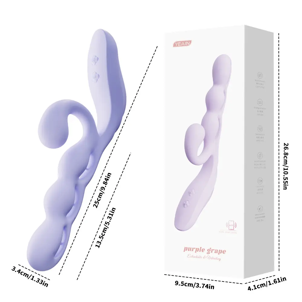 Wholesale 12 Vibrations APP G Spot Vibrator Stick Massager Handheld Adult Sex Toy Women Chest Stimulation USB Rechargeable 100%