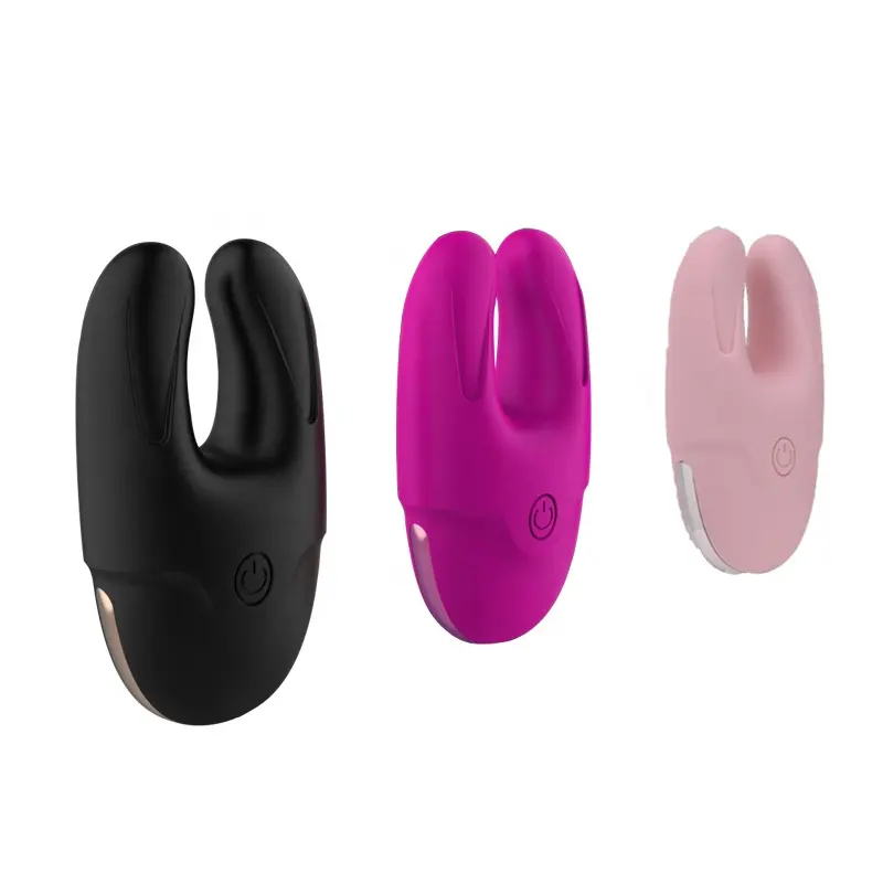 Dual Head  U Shape Nipple Clip Vibrators G Spot Stimulator Female Long Ear Rabbit Vibrator