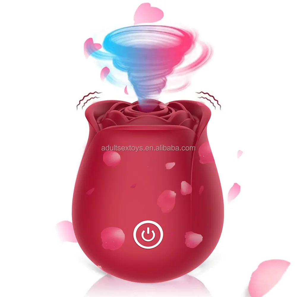 Rose Clit Sucker Nipple Stimulator Sex Toys for Women,10 Intense Suction Clitoral Sucking Rose Vibrator