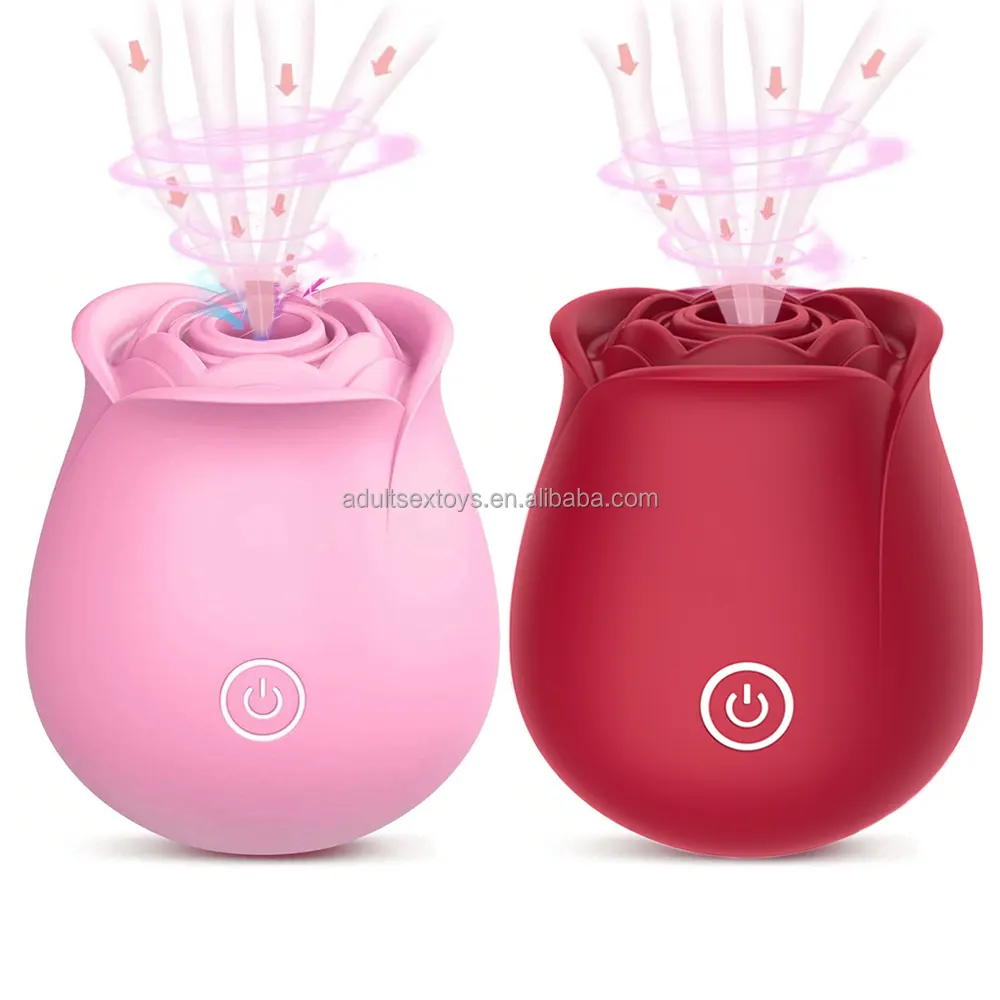 USA Popular Rose Vibrator for Women Clitoral Stimulator Sex Toys Rose Red Blue Pink Purple Rose Sex Toy