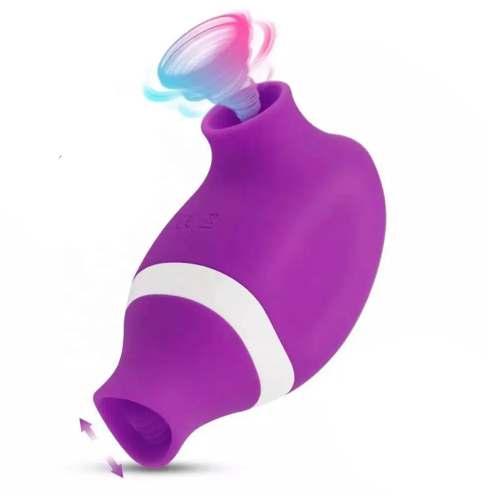 Classic Air Pulse Clitoris Stimulator 7-Mode USB-Powered Nipple Vibrator for Women Double Tongue Vibrator Sucking Licking Clit