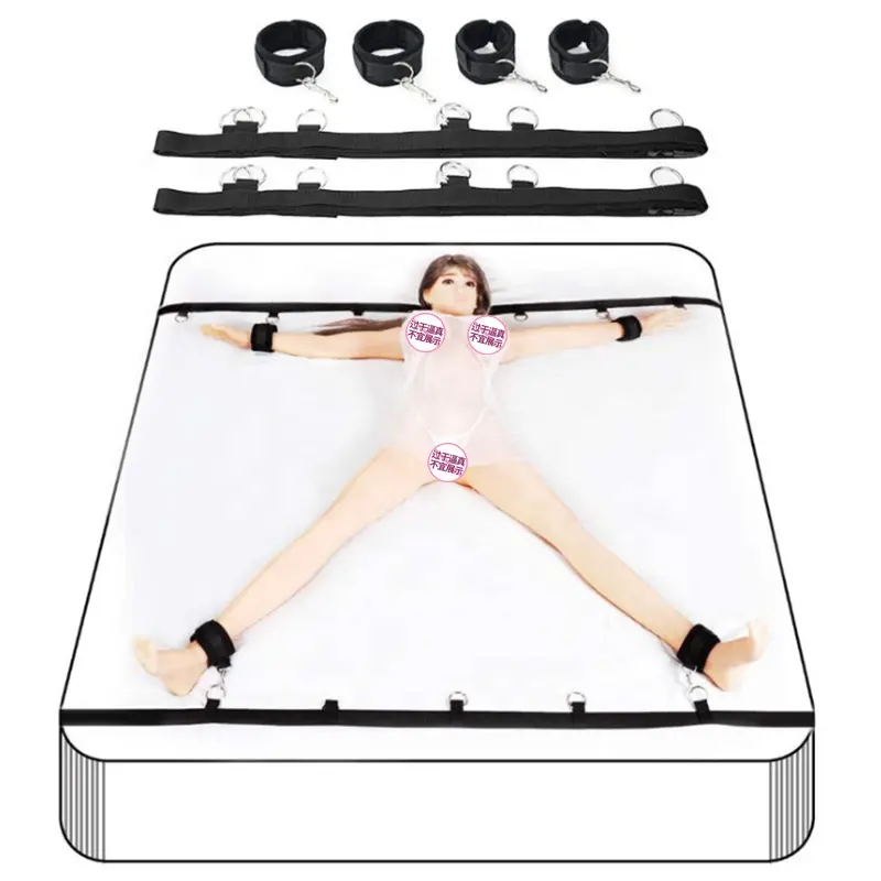 Bed Strap with Wrist Strap and Ankle Strap Bondage Sex Toys,Soft and Comfortable Adjustable Sex Bondage for Couple Games