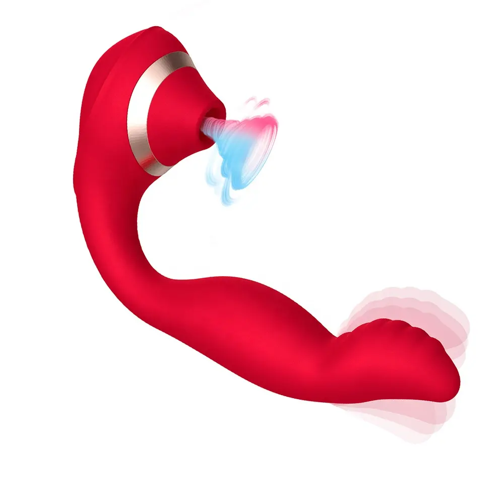Favourite 2-in-1 G-Spot Clitoral Sucking Vibrator New Type AV Tapping Suction Sex Toys for Women's Pleasure