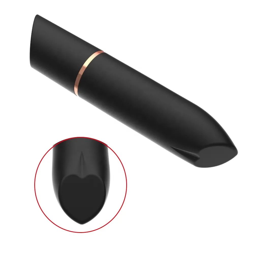 Attractive Mini Bullet Vibrator for Vagina Clitoris Nipples Stimulation,10 Vibrations Heart Shape Angled Lipstick Sex Toy Bullet