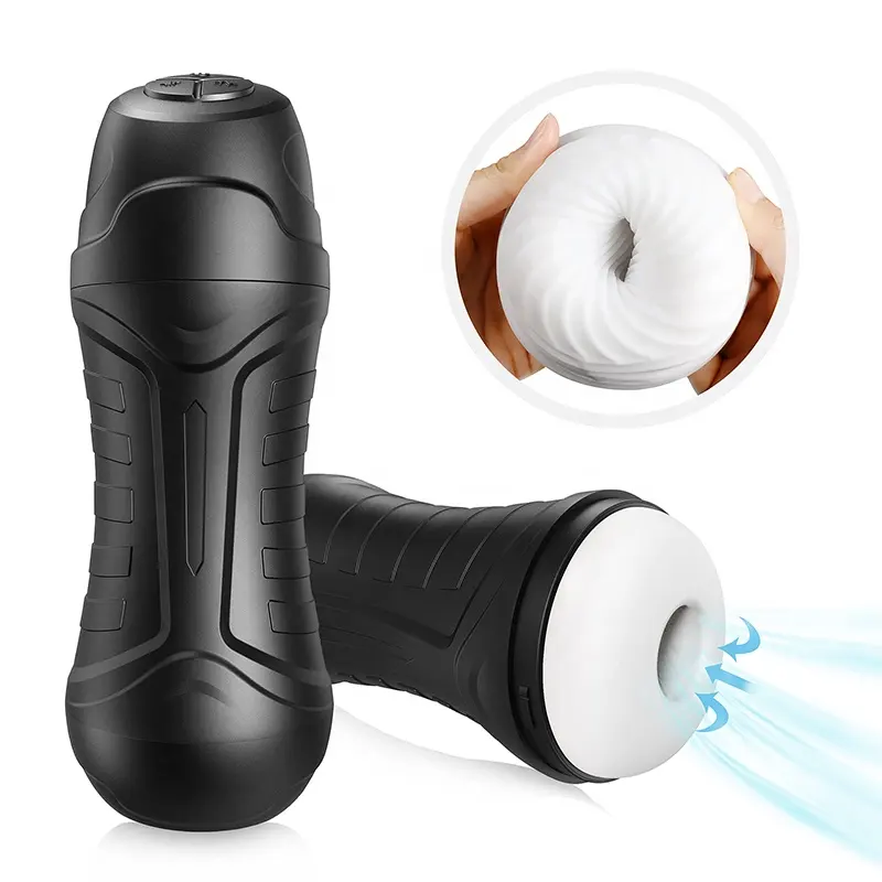 Automatic Male Masturbation Cup with 3 Powerful Vacuum Suction & Vibration,Handheld Electric Penis Sucking Male Masturbator