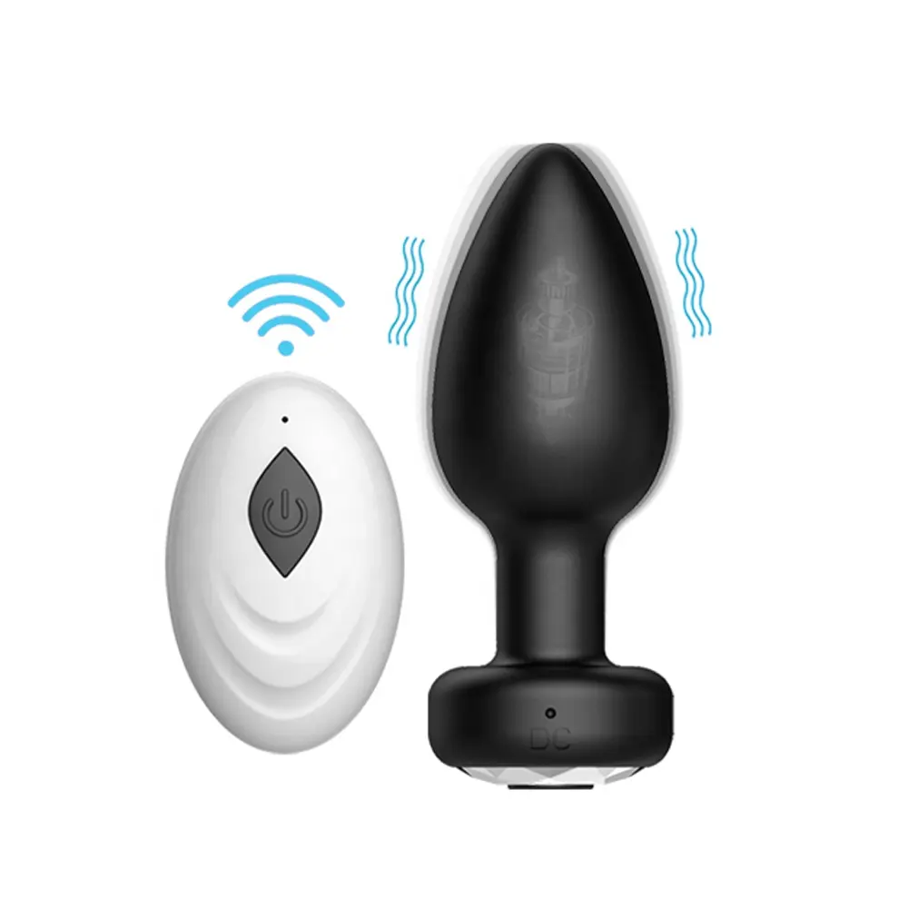 10 Vibration Wireless Remote Control Small Butt Plug Beginner Anal Plug Adult Sex Toy for Female Male Prostate Massage