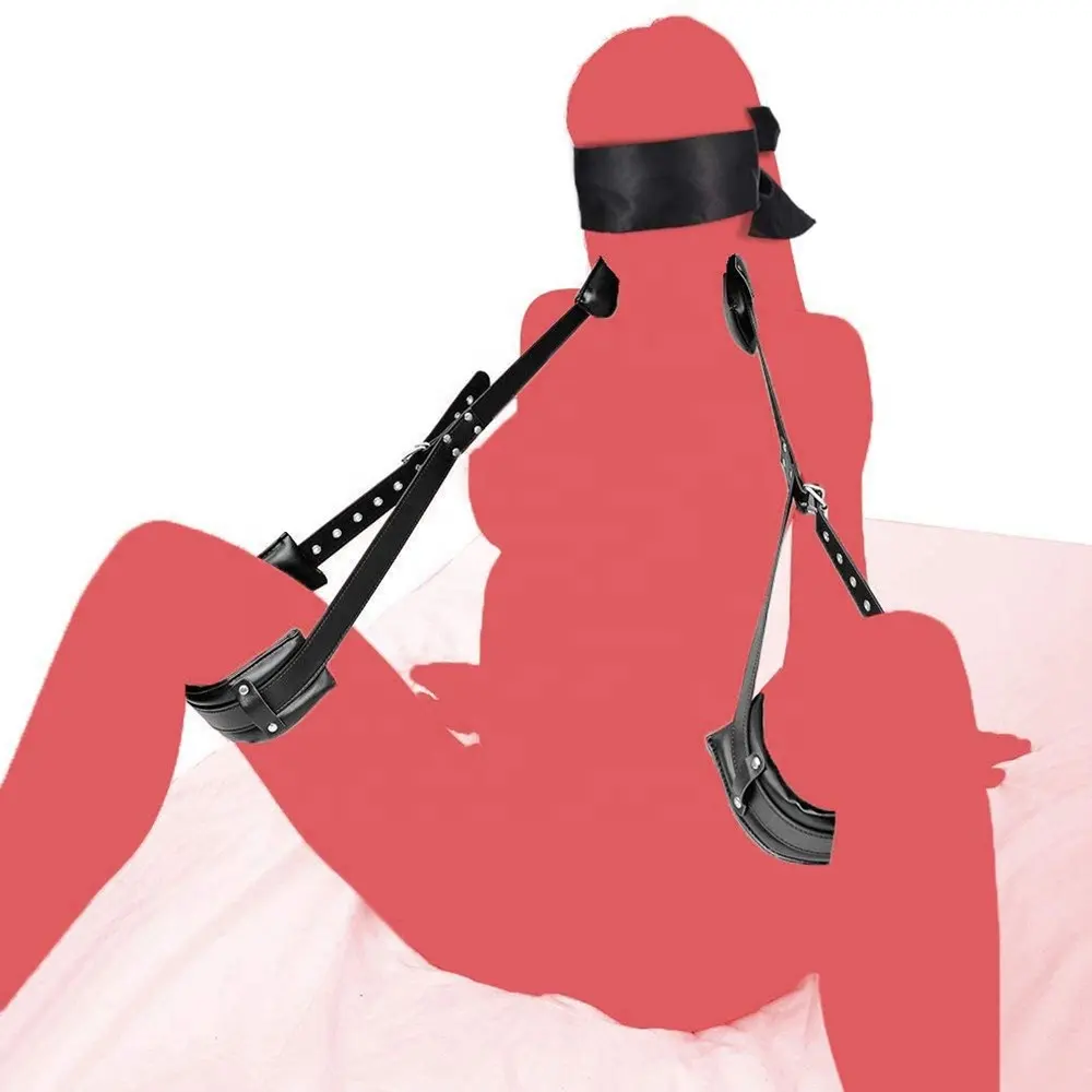 SM Thigh Restraint Sling Legs Binding Puttee Leather Suit Bondage Sex Toy for Women