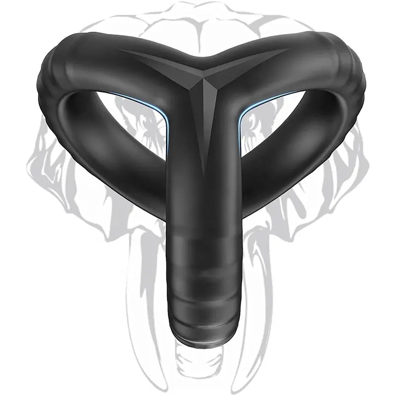 Ultra Soft Silicone Men's Cock Ring Triangular Design for Erection Enhancement High Elasticity Penis Ring
