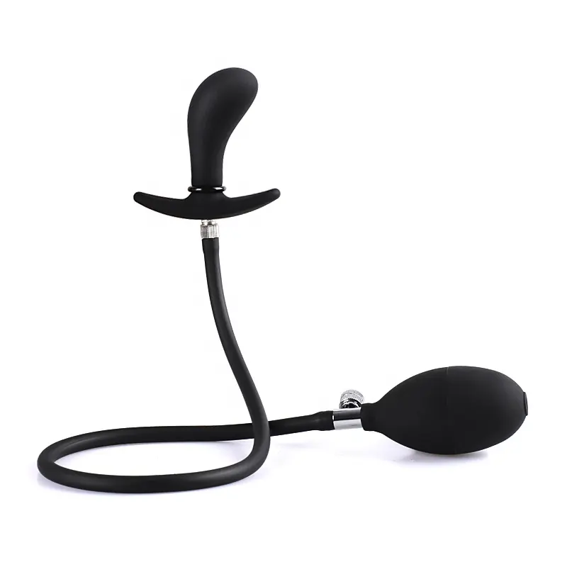 Inflatable Silicone Anal Plug Swelling Anal Toys,Uniform and Stable Expansion Separable Inflated Butt Plug