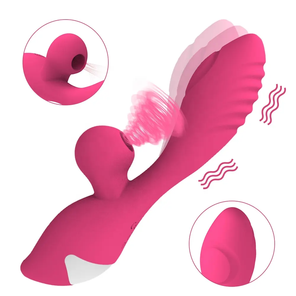 Original Factory Dual 10 Speed Dildo Vibrator Clitoral Sucking Licking Rabbit Tapping G Spot Sex Toys for Women