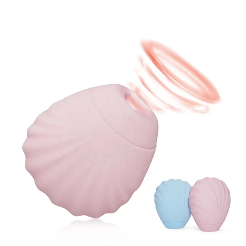 Small Shell Shaped Adult Toys 7-Mode Clitoral Sucking Vibrator Licking and Stimulating Sex Toys for Women