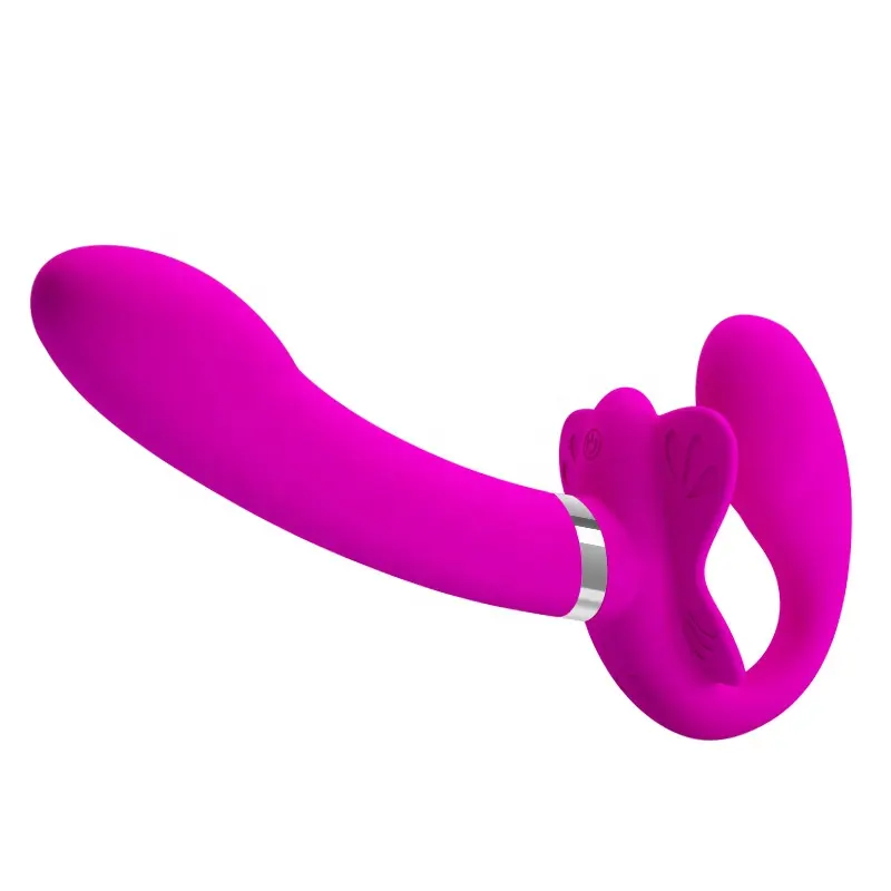Double Vibrator Dildo Lesbian Sex Toys 12 Vibration Modes Dildo Vibrator for Women Rechargeable