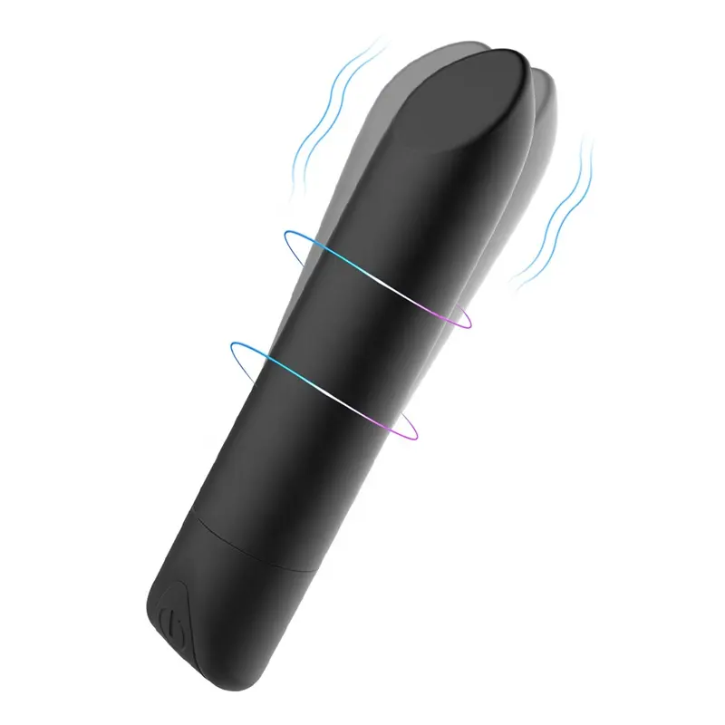 Rechargeable Battery Size 10 Speed Angled Tip Lipstick Bullets Power Silver Pink Bullet Vibrator