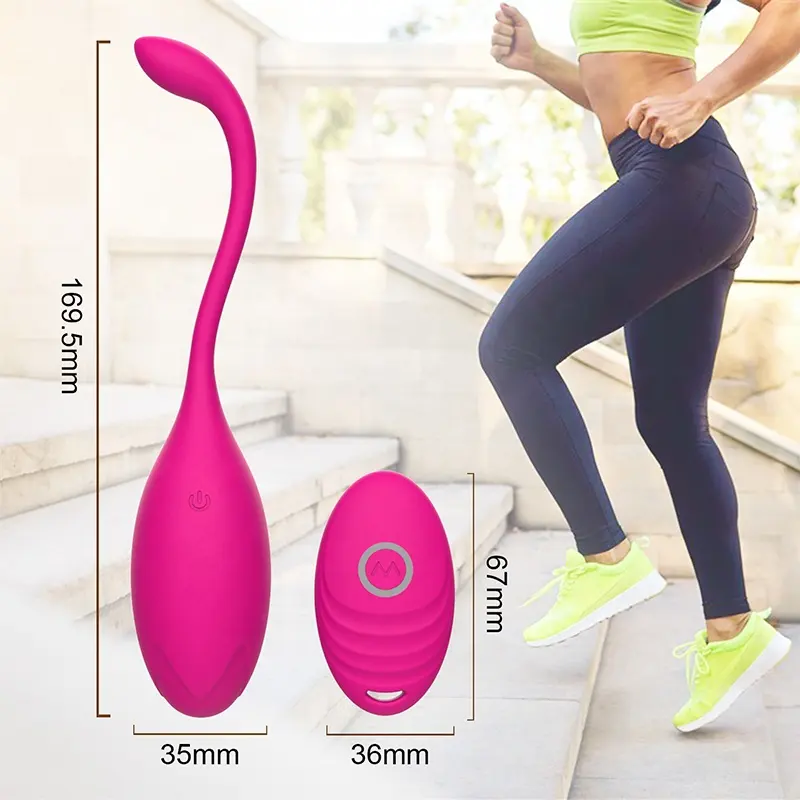 Remote Controlled 10 Modes Vibrating Silicone Vagina Exercise Ben Wa Ball Kegel Balls Sex Toys for Woman