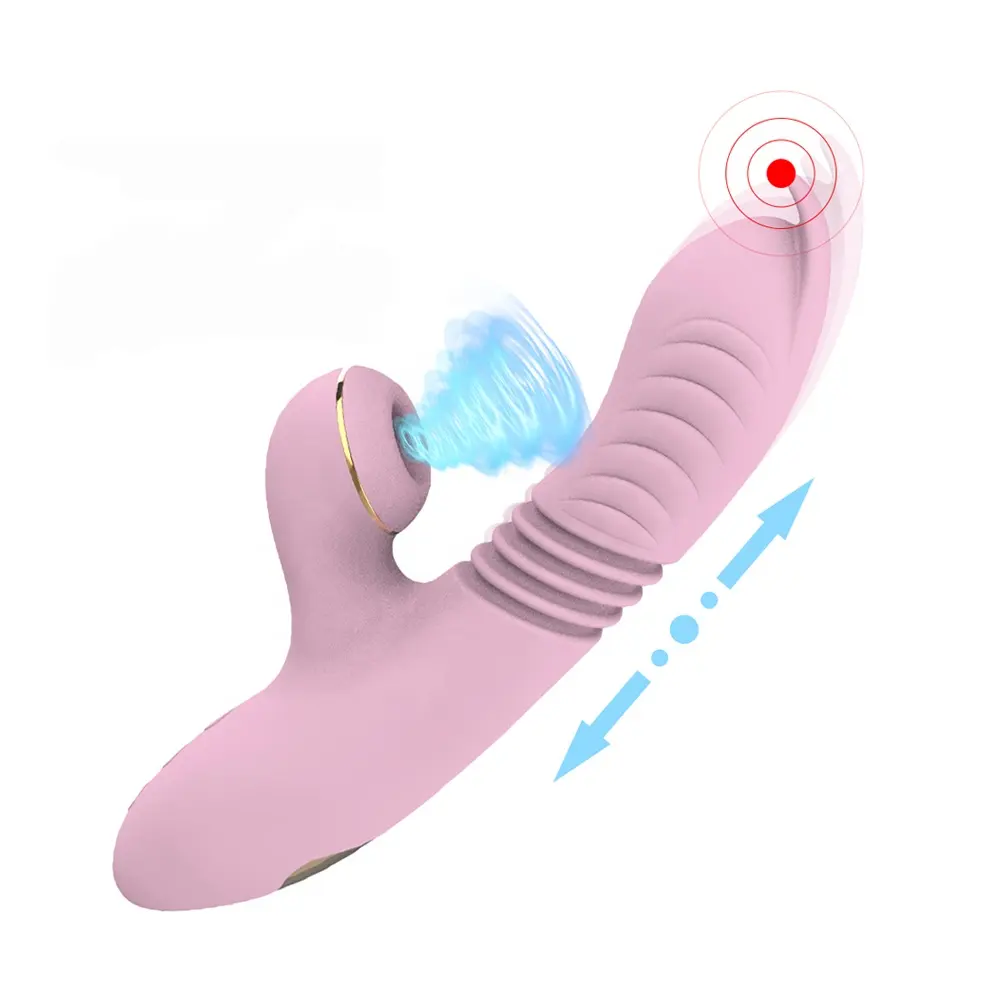 3 Thrusting 7 Sucking Modes Heating Thrusting G Spot Rabbit Vibrators Clit Sucking Dildo Vibrator for Women