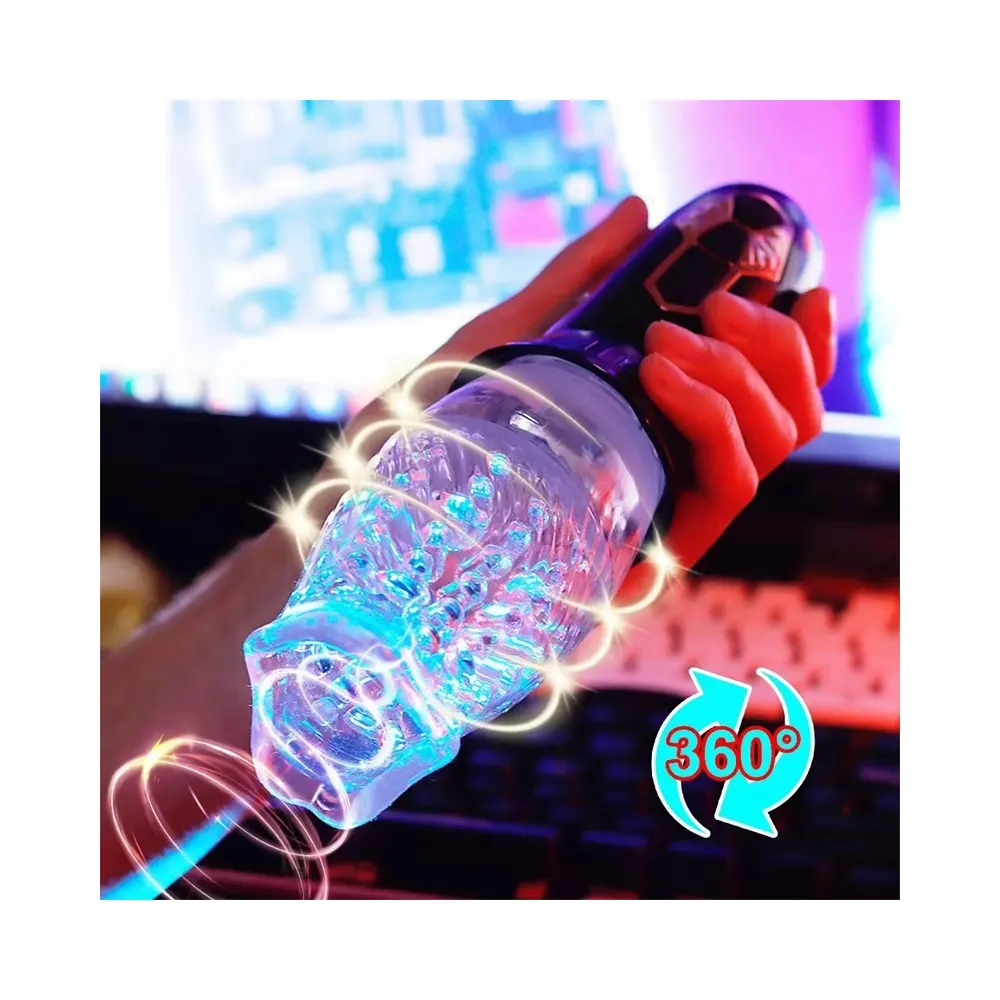 Genuine 3000 Sex Toy Male Masturbator Electric Male Rose 360 Automatic Rotating Vibrating Masturbation Sleeve