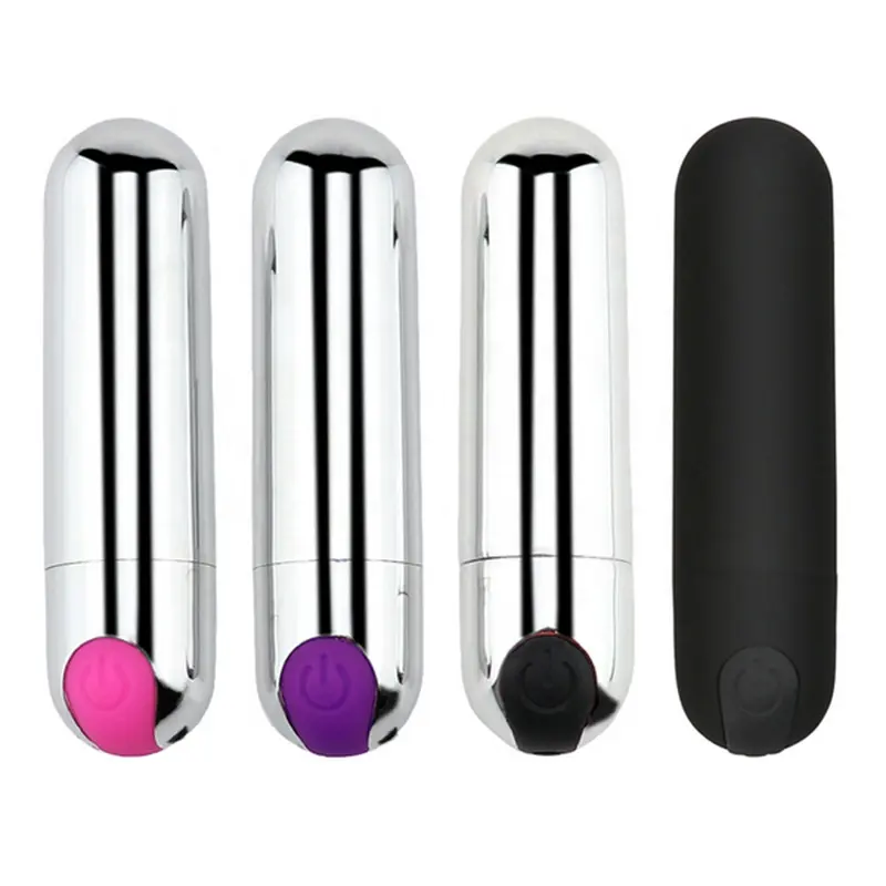 Wholesale 10 Speed Silver Vibrating Bullets Rechargeable Mini Bullet Vibrator Sex Toys for Woman